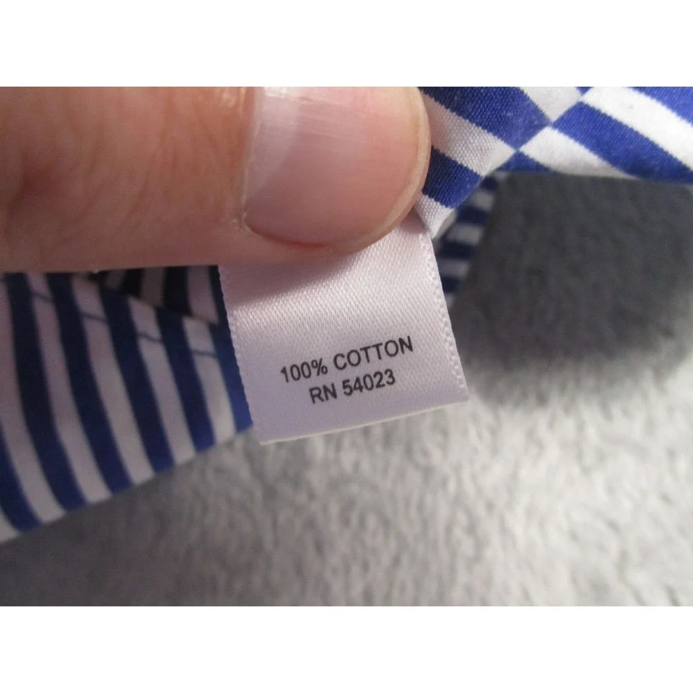 Banana Republic Shirt Mens XL‎ Blue Checked Button Up Long Sleeve Cotton